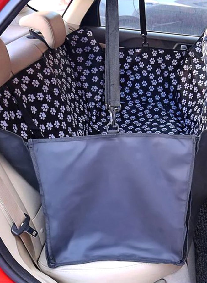 غطاء مقعد سيارة مضاد للماء للحيوانات الأليفة أسود/أبيض - Image 2